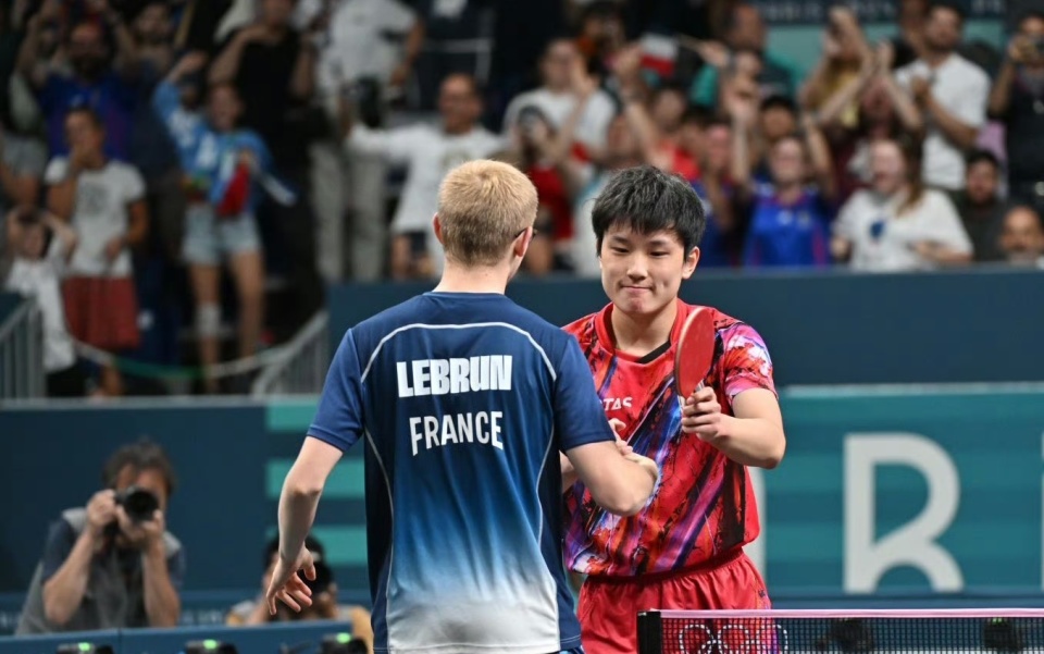 包含韩国队力克法国队，张本智和刷新纪录的词条